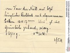 Etiketten zu Turmalin (Indigolith) (NHMW-MIN-Aa2223)
